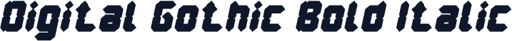 Digital Gothic Bold Italic