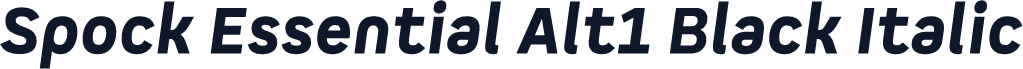 Spock Essential Alt1 Black Italic