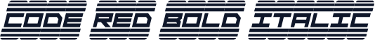 Code Red Bold Italic