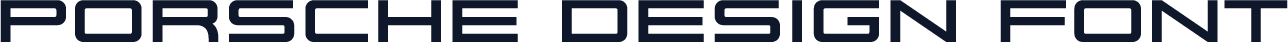 Porsche Design Font
