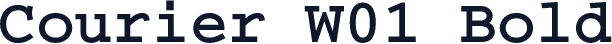 Courier W01 Bold