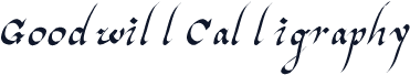 GoodwillCalligraphy