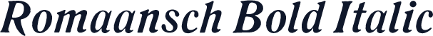 Romaansch Bold Italic