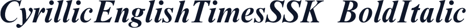 CyrillicEnglishTimesSSK BoldItalic