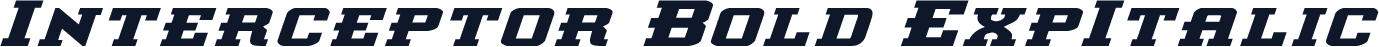 Interceptor Bold ExpItalic