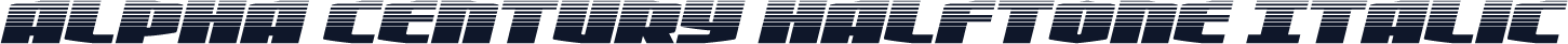 Alpha Century Halftone Italic