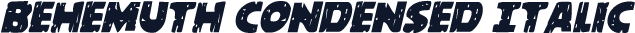 Behemuth Condensed Italic