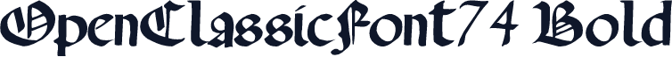 OpenClassicFont74 Bold