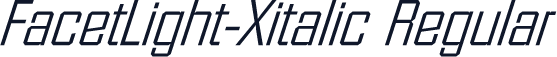 FacetLight-Xitalic Regular