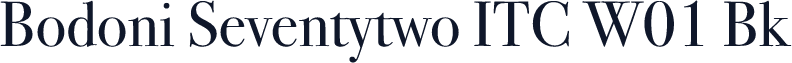 Bodoni Seventytwo ITC W01 Bk