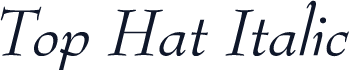 Top Hat Italic