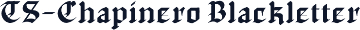 TS-Chapinero Blackletter