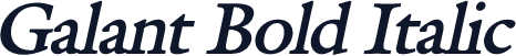 Galant Bold Italic