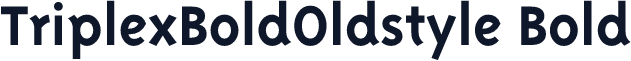 TriplexBoldOldstyle Bold