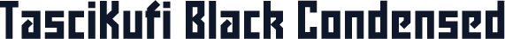 TasciKufi Black Condensed