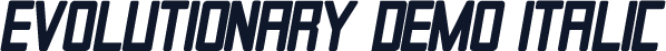 Evolutionary Demo Italic