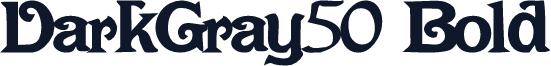 DarkGray50 Bold