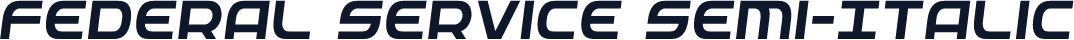 Federal Service Semi-Italic