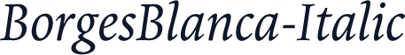 BorgesBlanca-Italic