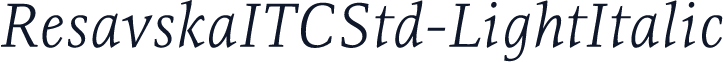 ResavskaITCStd-LightItalic
