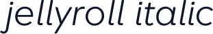 Jellyroll Italic