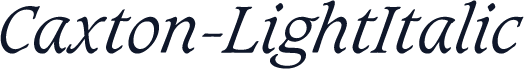 Caxton-LightItalic