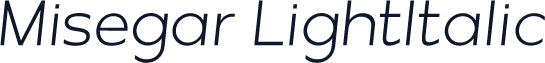 Misegar-LightItalic