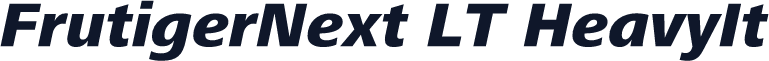 FrutigerNext LT HeavyIt