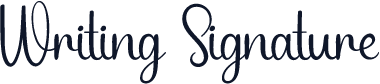 Writing Signature