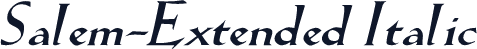 Salem-Extended Italic