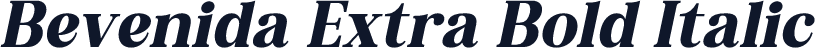 Bevenida Extra Bold Italic