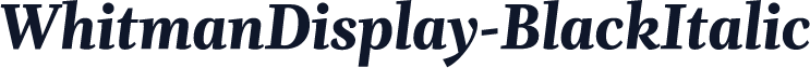 WhitmanDisplay-BlackItalic