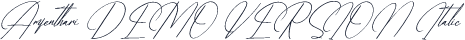 Amfenthari DEMO VERSION Italic