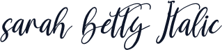 sarah betty Italic