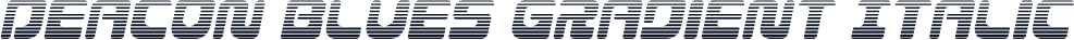 Deacon Blues Gradient Italic