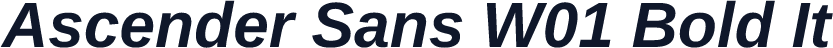 Ascender Sans W01 Bold It