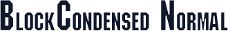 BlockCondensed Normal