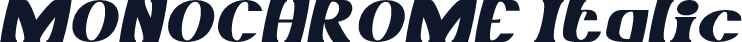 MONOCHROME Italic