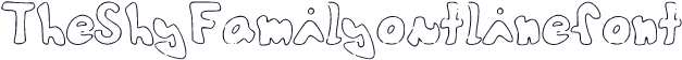 TheShyFamilyoutlinefont