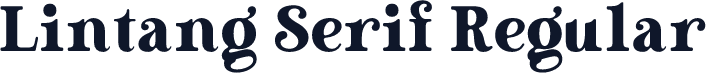Lintang Serif Regular