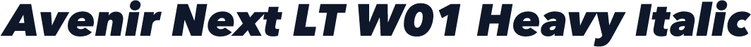 Avenir Next LT W01 Heavy Italic