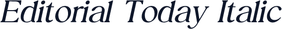 Editorial Today Italic