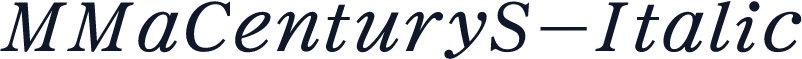 MMaCenturyS-Italic