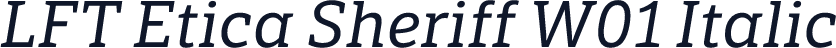 LFT Etica Sheriff W01 Italic