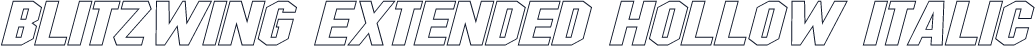 Blitzwing Extended Hollow Italic