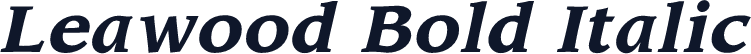 Leawood Bold Italic