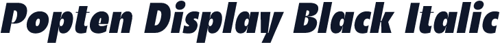 Popten Display Black Italic