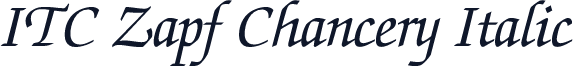 ITC Zapf Chancery Italic