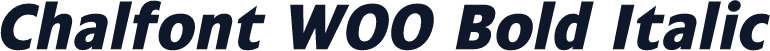 Chalfont W00 Bold Italic