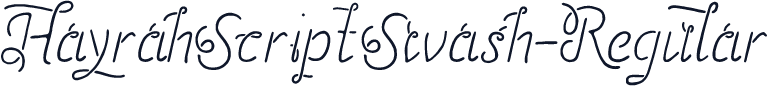 HayrahScriptSwash-Regular